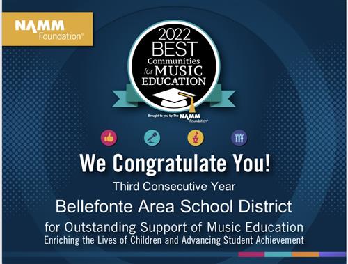 District recognized nationally for its music program