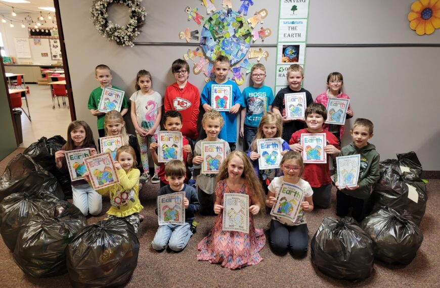 First graders learn about the impact of recycling