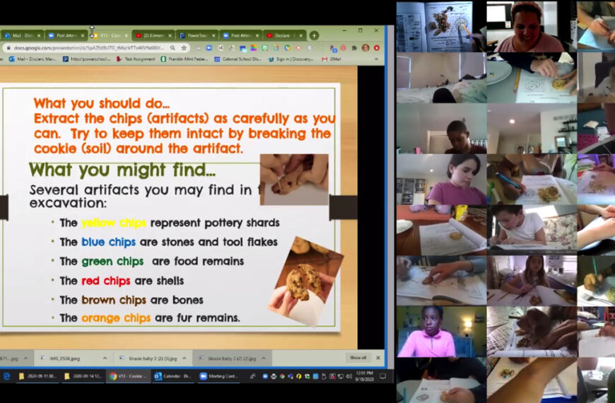 Learning about Archeology at Colonial Middle School