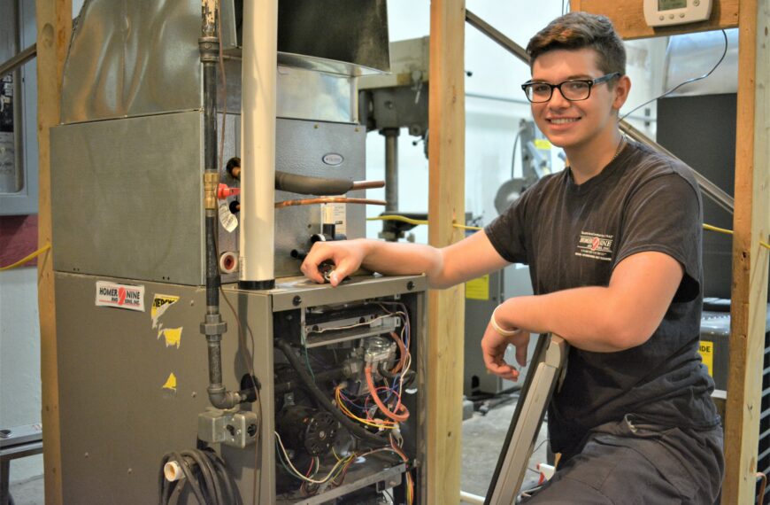 A second option leads student to a future career in HVAC/R