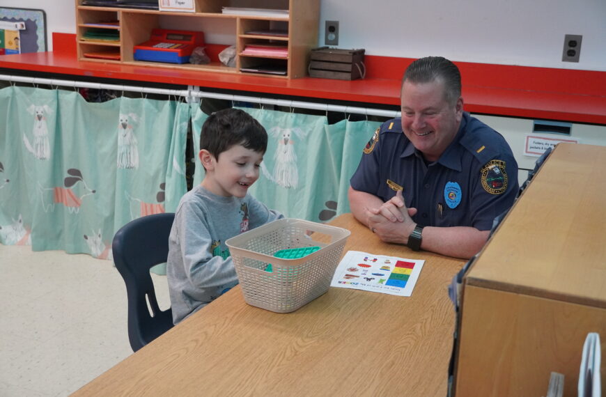 Police visit students for Autism Awareness Month
