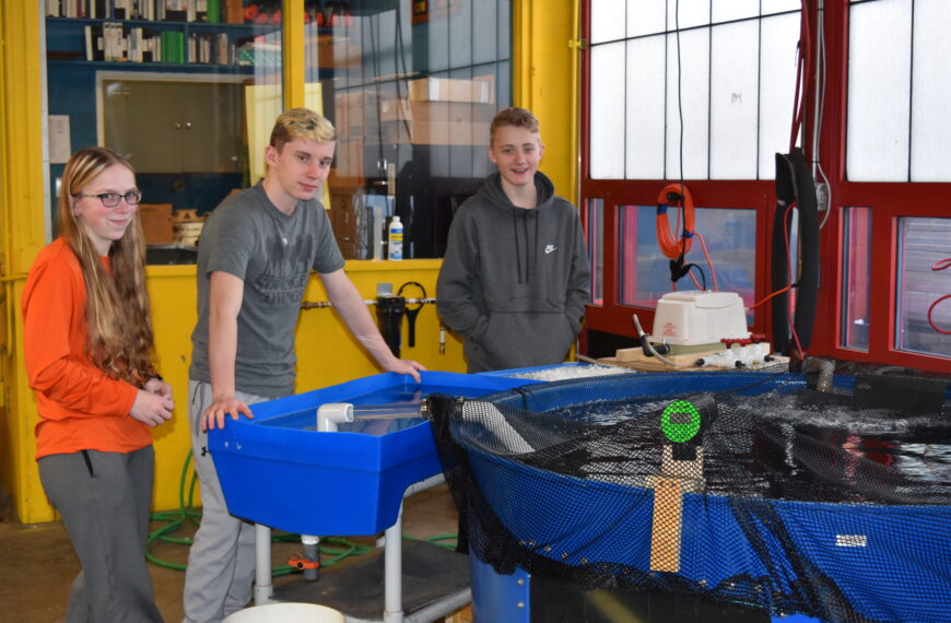 Students raise catfish for local waterways