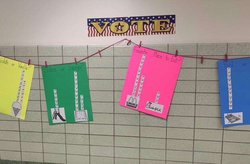 McClellan Elementary Kindergarten Students Celebrate Election Day