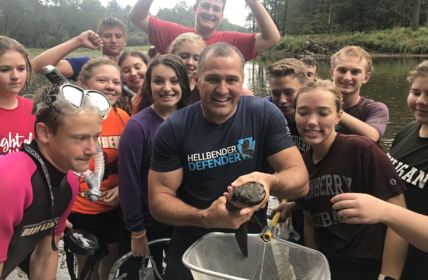 Tracking down Pennsylvania’s official state amphibian: On the slimy trail of the Eastern Hellbender