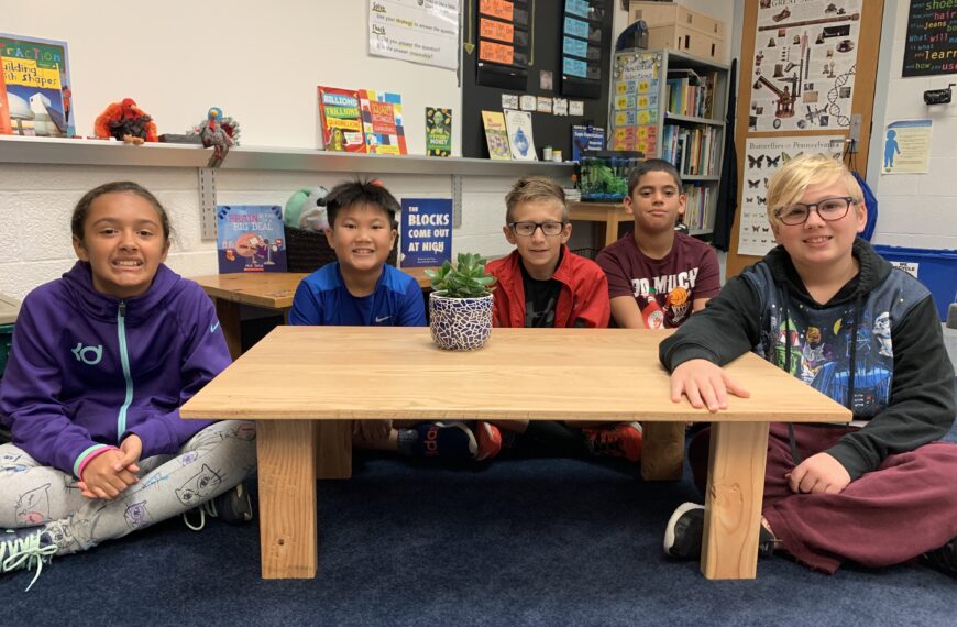 Students create The Hamilton Table with the Engineering by Design Process