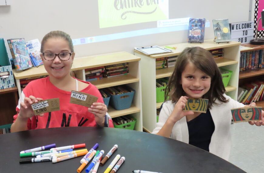Fifth graders spread kindness on Starbucks cups for World Kindness Day