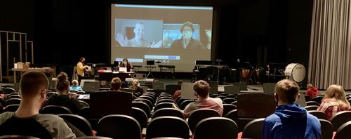 Band students meet with member of U.S. Marine Band