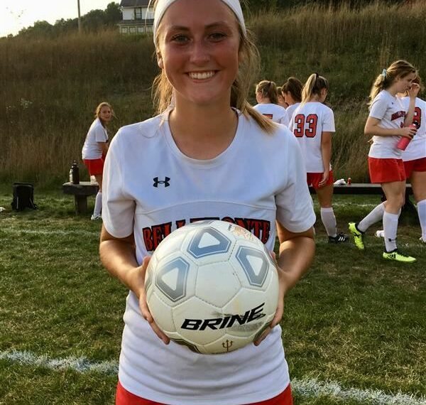 Varsity soccer player scores 100th career goal for Bellefonte