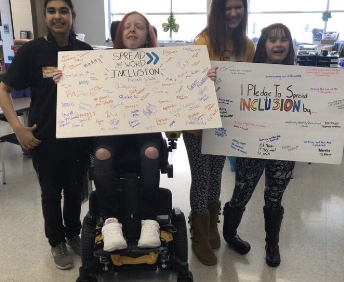 Thomas Jefferson High School Best Buddies Club promotes inclusion pledge
