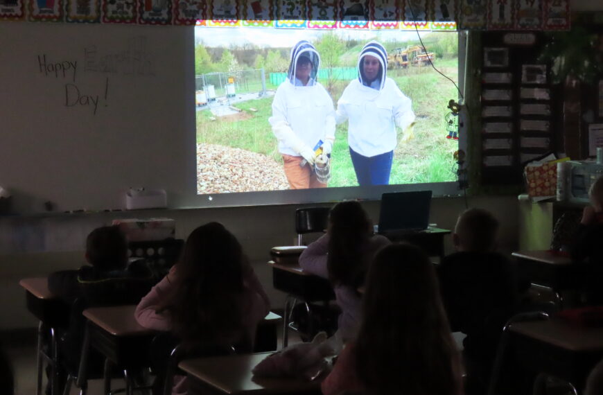 Celebrating Earth Day with a virtual visit to the district apiary