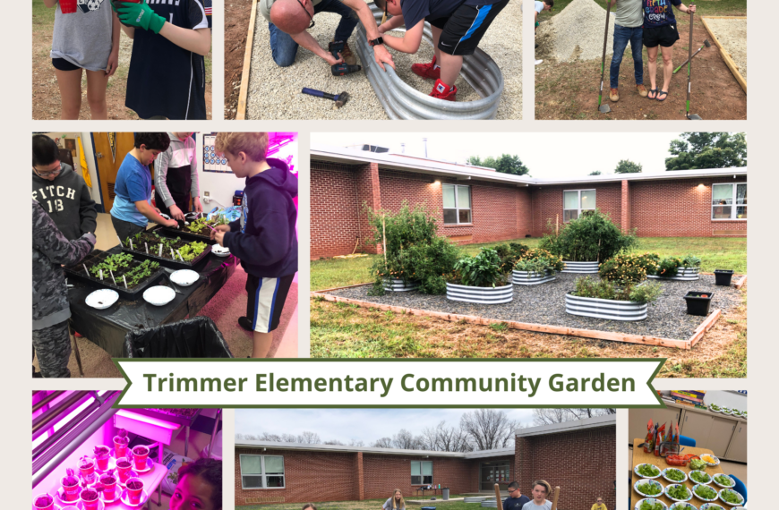 Trimmer Elementary students are getting their hands dirty