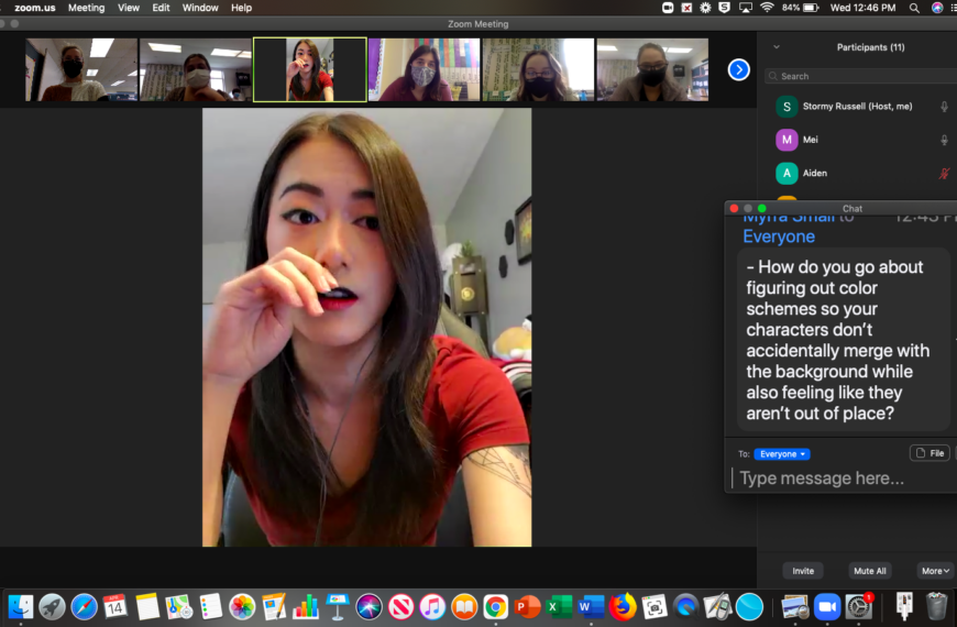 Creative writing students try digital illustration