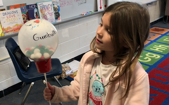 Second graders create “Balloons Over Ridge Park”