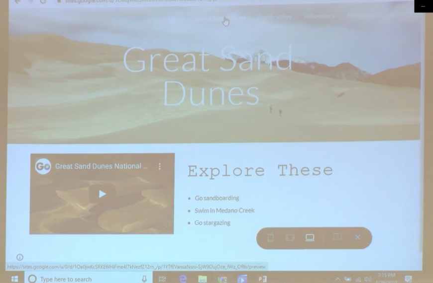 Unique national parks tech project featured at school board meeting