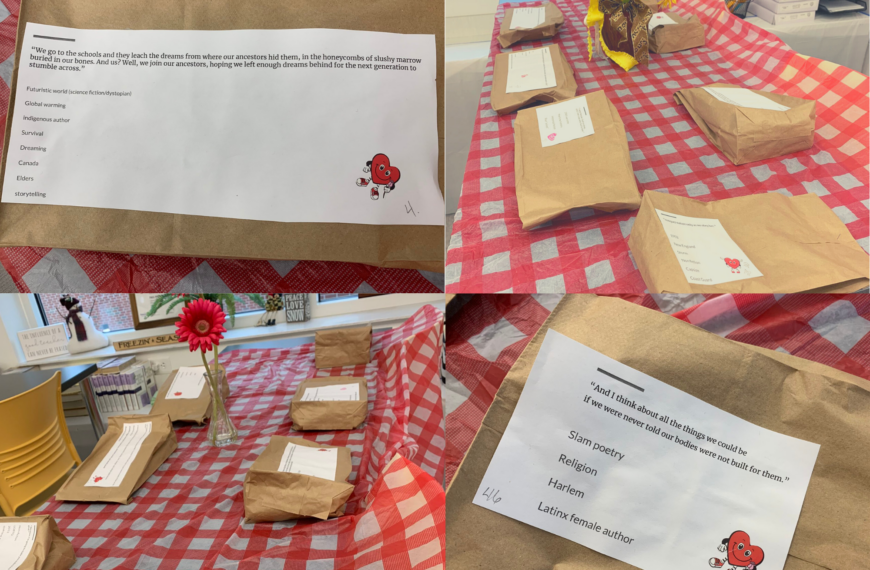 Students enjoy a ‘Blind Date with a Book’