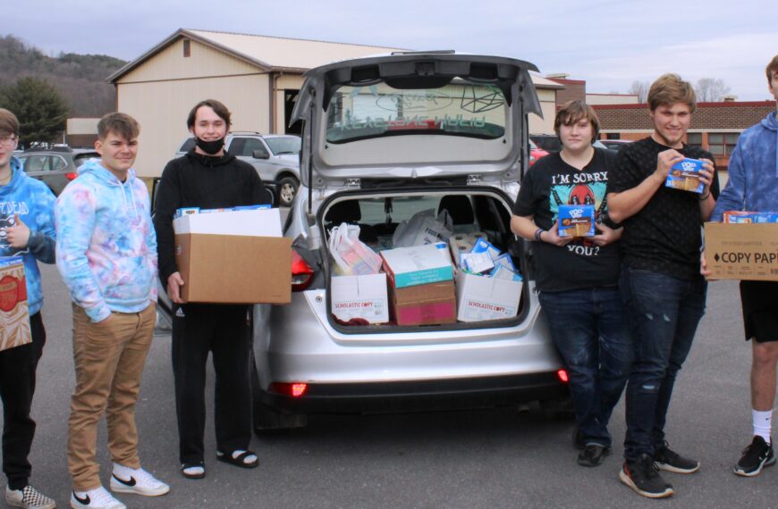 Tech Ed Club makes donation to tornado victims