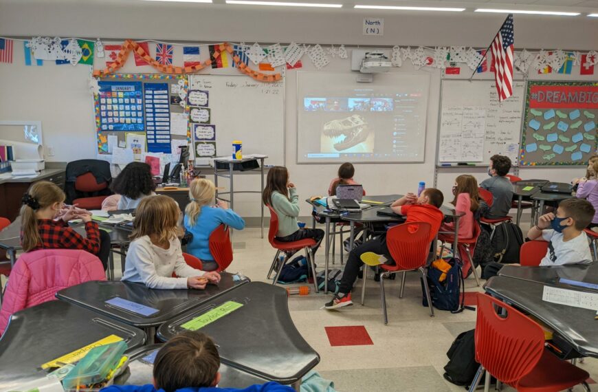 Paleontologist virtually visits Hallowell Elementary School