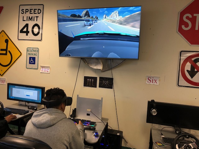High School trains novice drivers with virtual reality driver’s education program