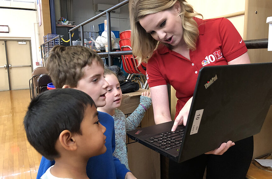 Meteorologist visits Whitemarsh Elementary’s second grade