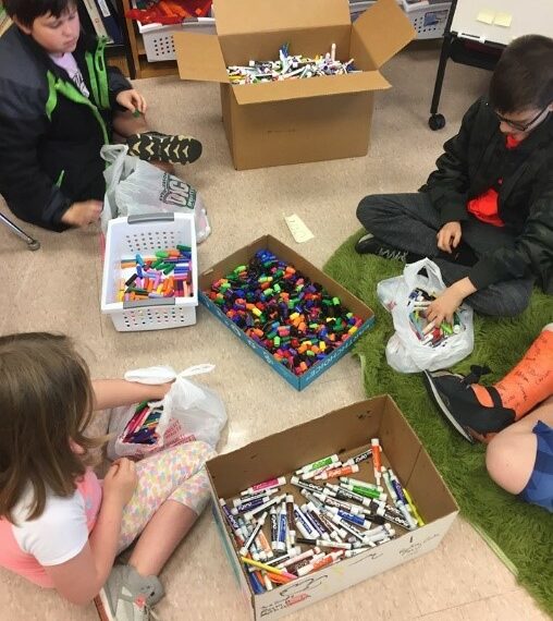 Students recycle 1,900 markers