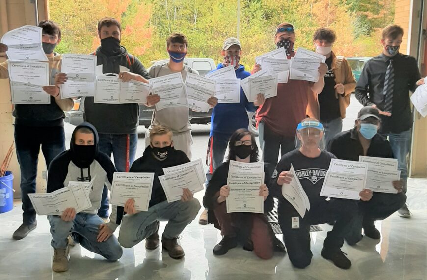 CCCTC HVAC/R Students Earn Ladder Safety Certifications